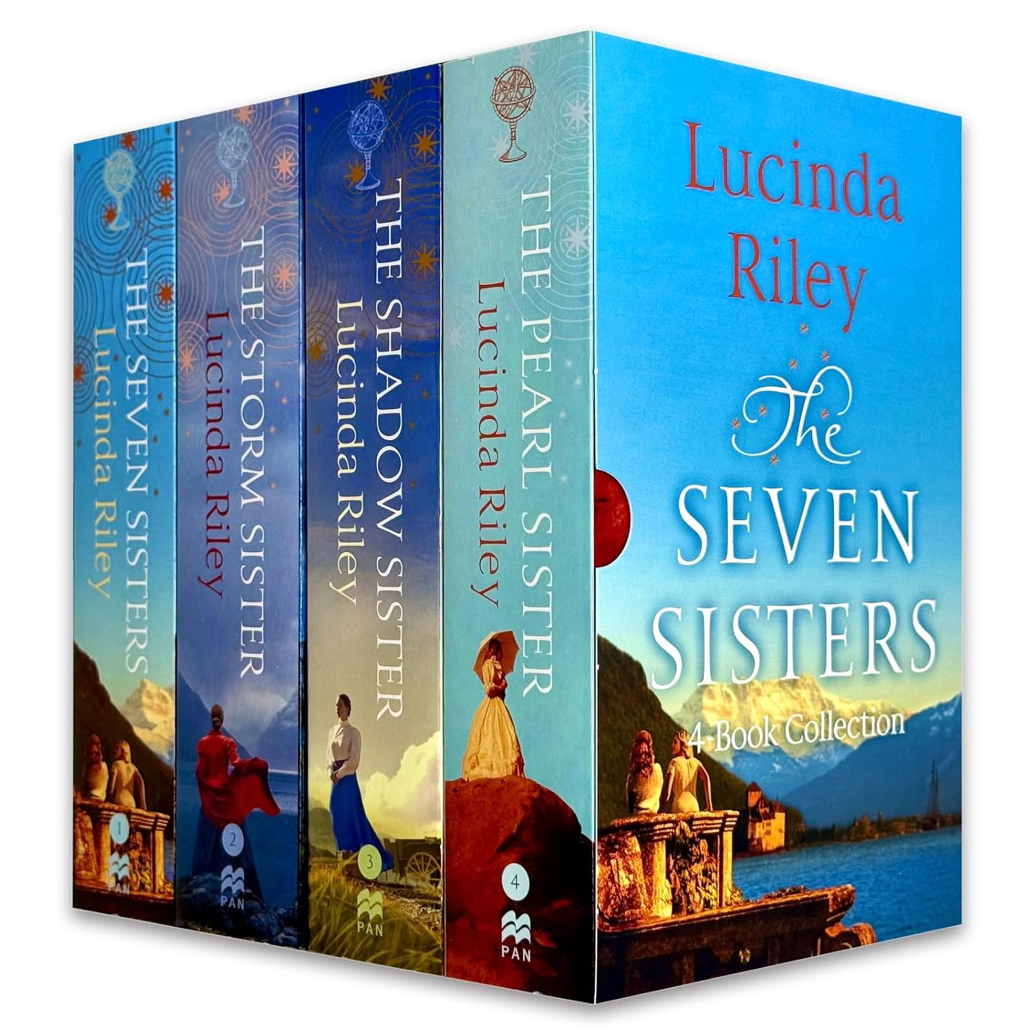 Seven Sisters Series by Lucinda Riley 4 books collection set paperback cover image
