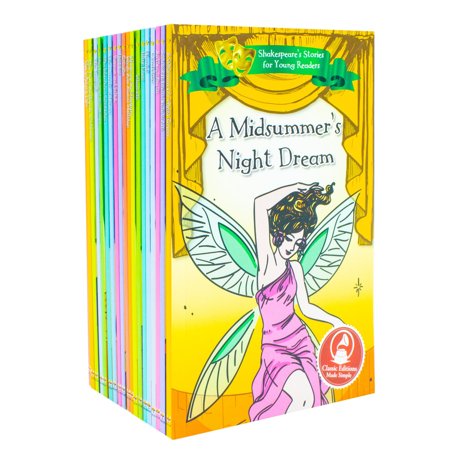 Shakespeare's Stories for Young Readers paperback collection - Romeo and Juliet and Twelfth Night covers