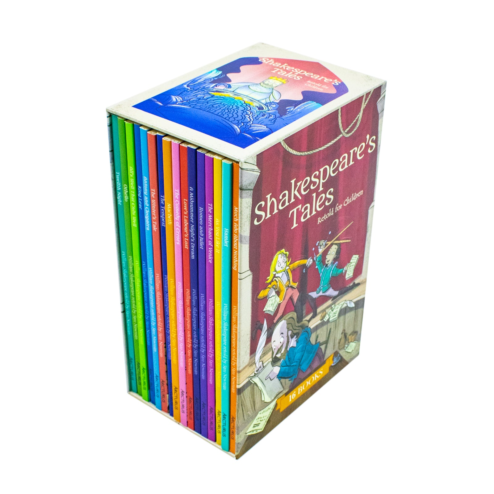 Shakespeare's Tales Retold for Children 16 Book Box Set - Arcturus Retold Classics - Paperback front cover