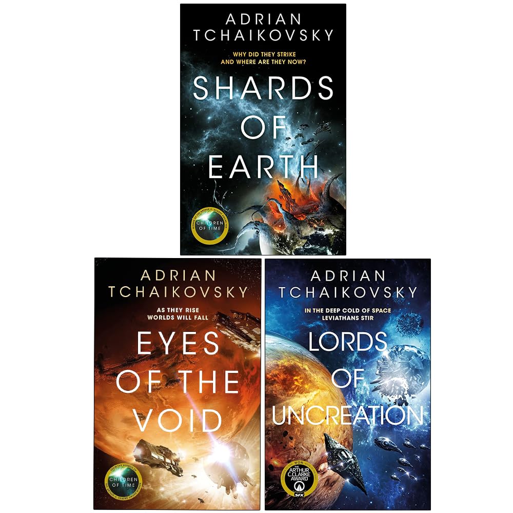 Shards of Earth by Adrian Tchaikovsky paperback book cover