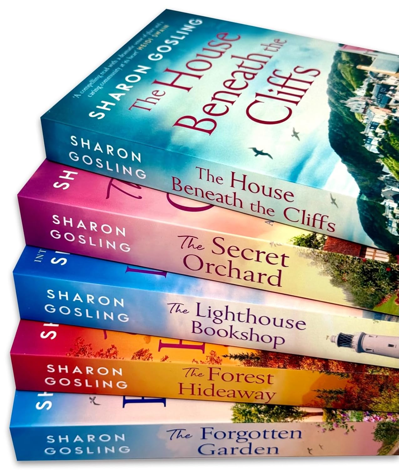 The Forest Hideaway by Sharon Gosling - paperback cover, part of the 5 book Sharon Gosling fiction collection