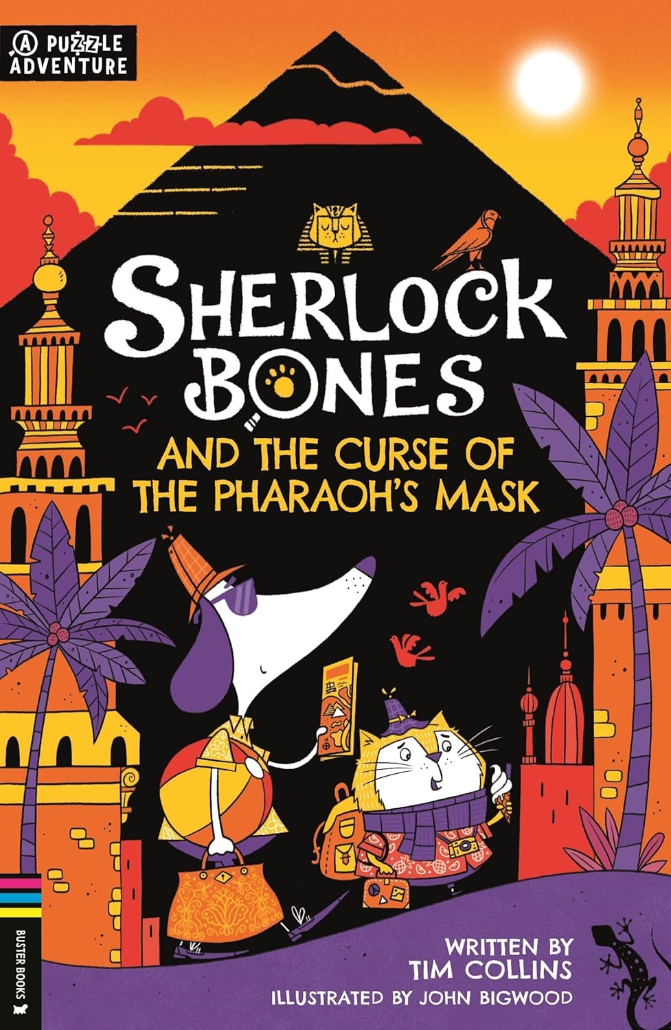 Sherlock Bones and the Mischief in Manhattan paperback cover by Tim Collins