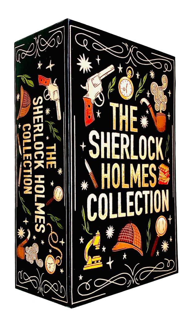 Sherlock Holmes Collection 6 Books Set by Arthur Conan Doyle - full paperback set displayed together