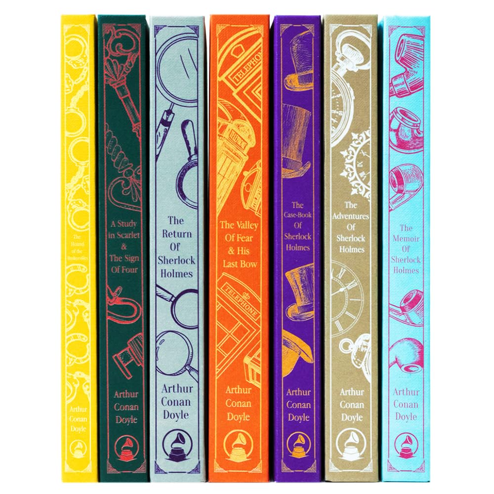 Sherlock Holmes hardback collection set including The Hound of the Baskervilles cover