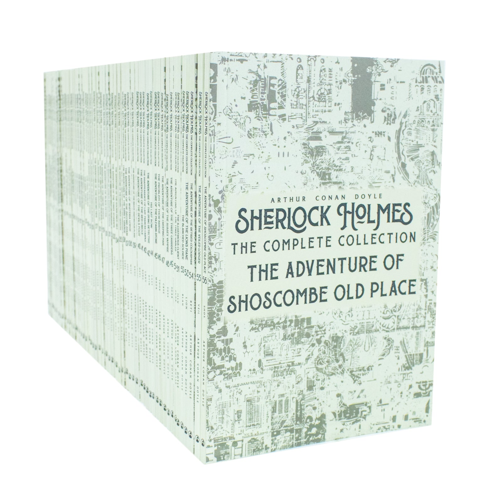 Sherlock Holmes The Complete Short Stories Collection paperback - spine and page detail