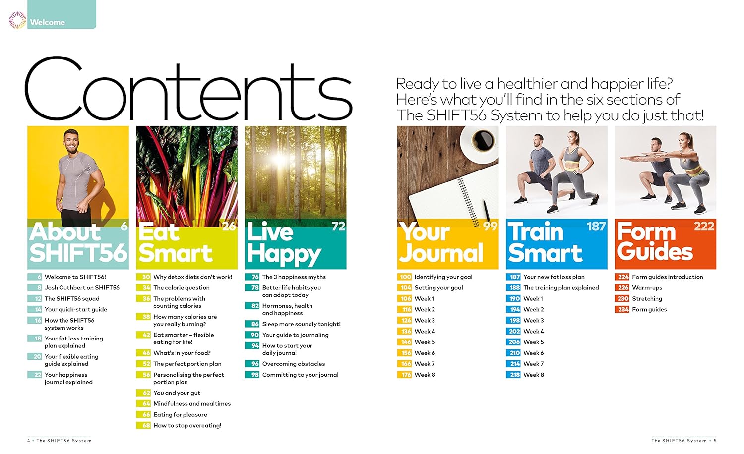 The SHIFT56 System Eight-Week Guide To A Leaner Life - paperback fitness book detail image