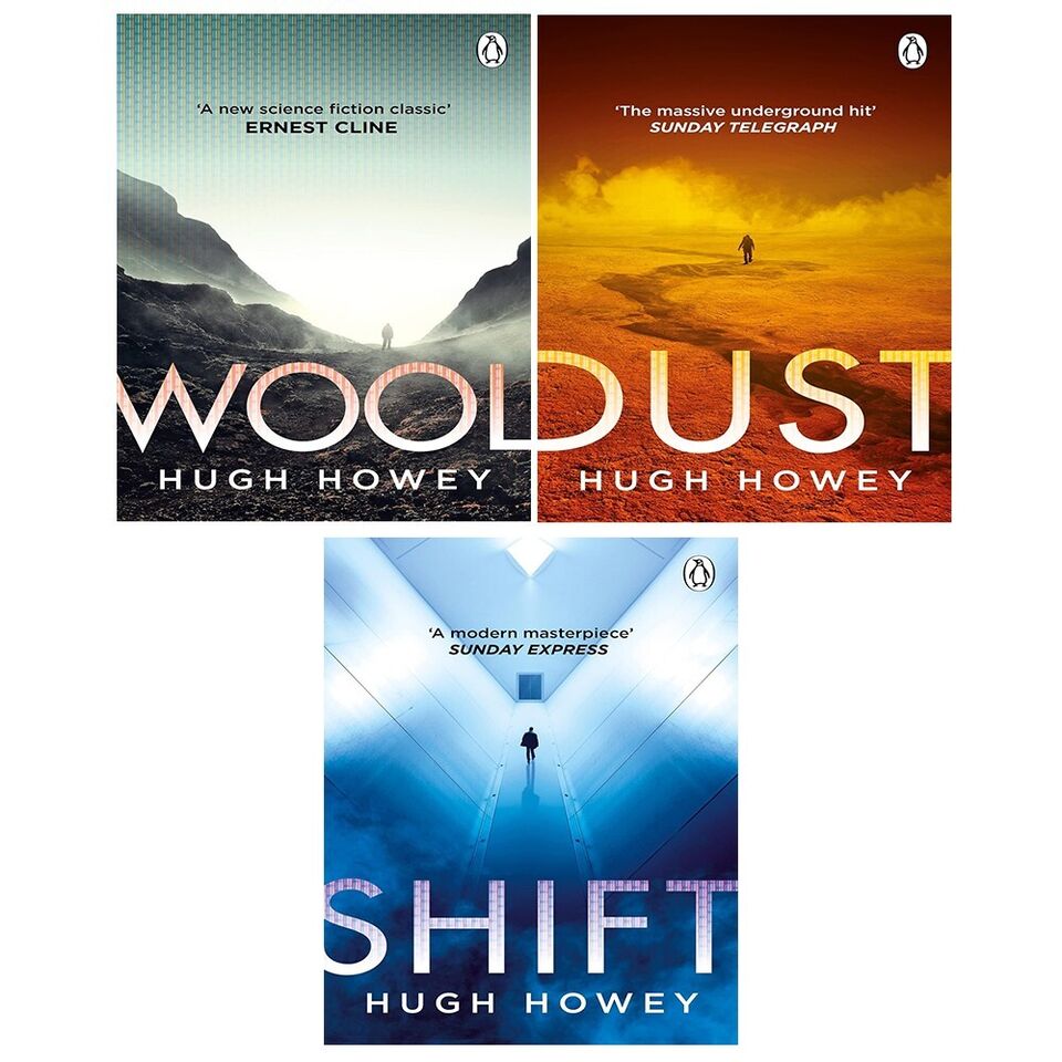 Silo Series by Hugh Howey - Wool, Shift, Dust 3 Books Collection Set paperback