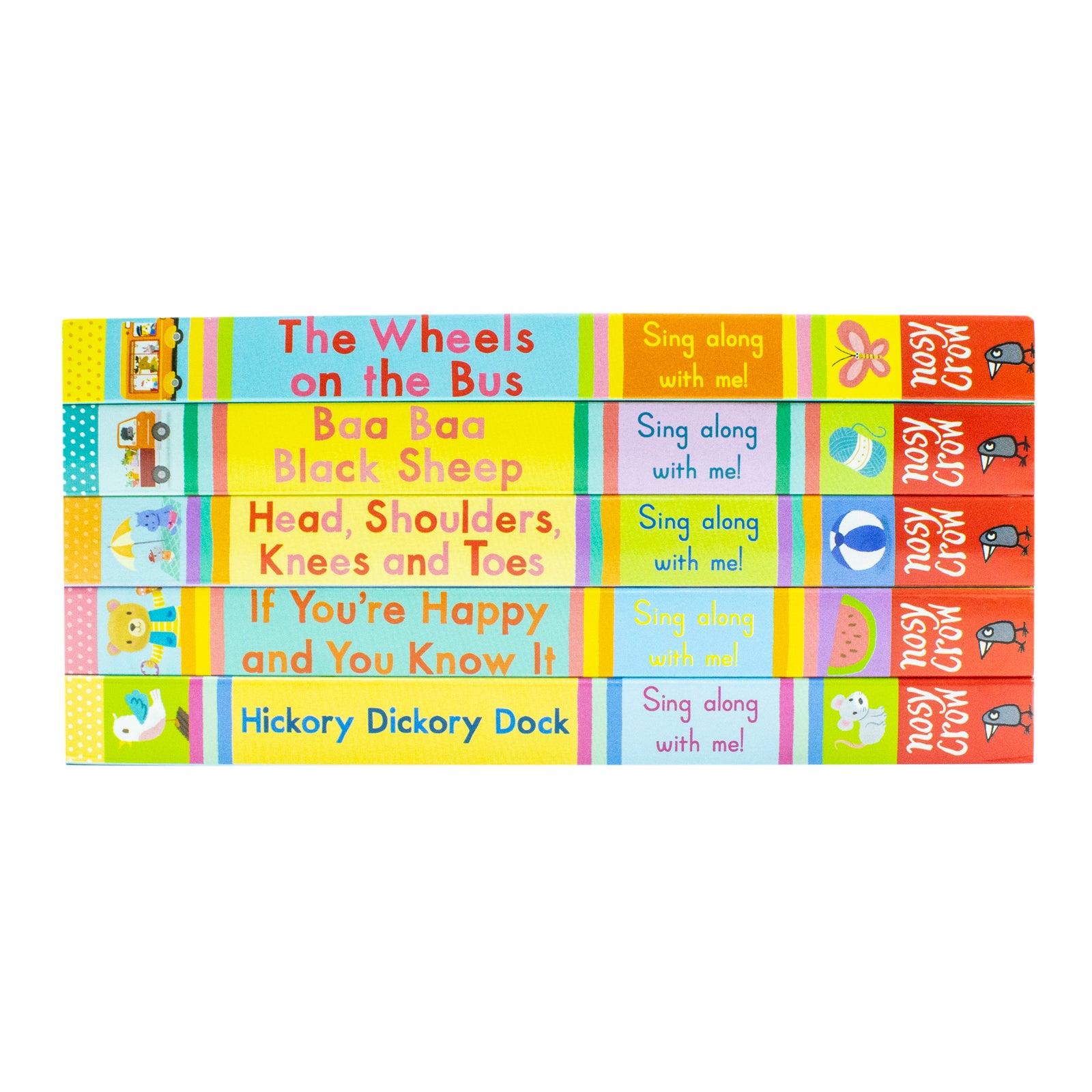 Sing Along With Me! 5 book set by Yu-hsuan Huang - QR code sing-along audio board books for babies and toddlers