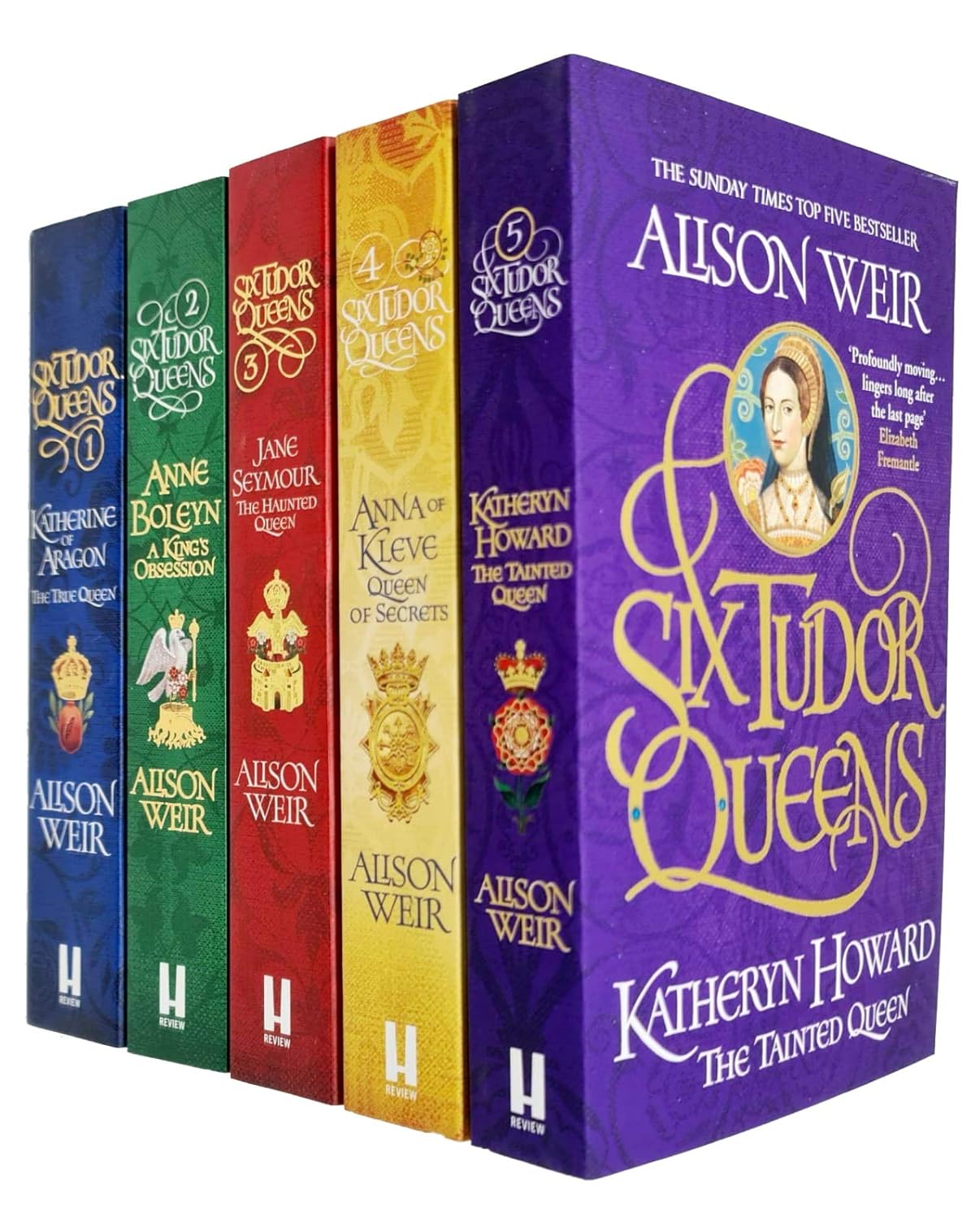 Six Tudor Queens by Alison Weir 5 Book Collection Set - Historical Fiction Paperback - front cover