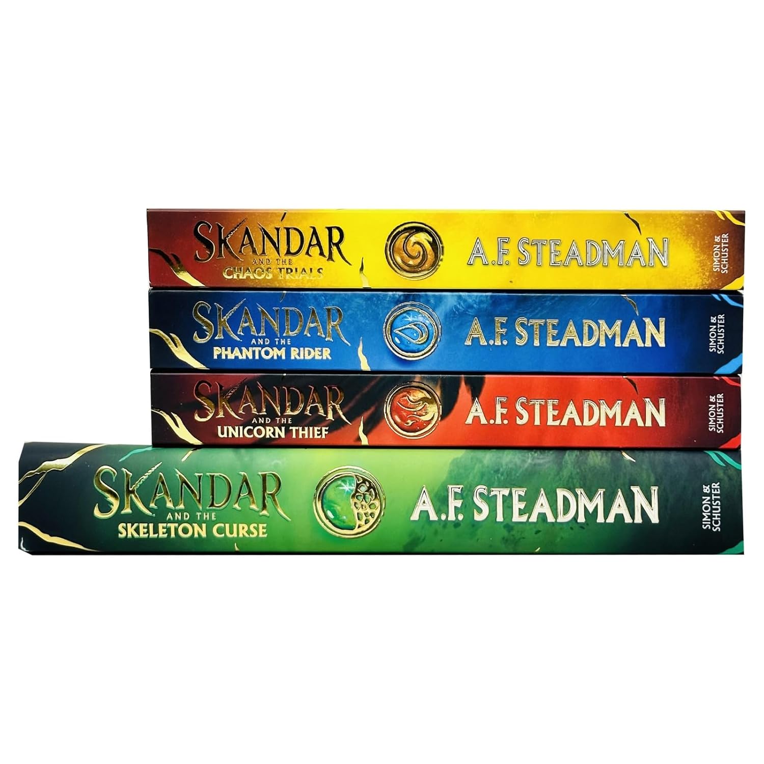 Skandar Series Box Set by A.F. Steadman - 4 Book Fantasy Collection - Paperback and Hardback Editions