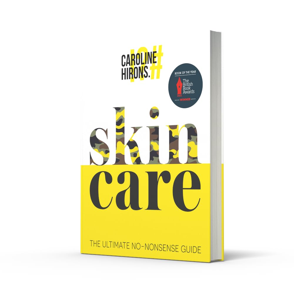 Skincare by Caroline Hirons hardback - inside page showing skincare cheat sheet guide