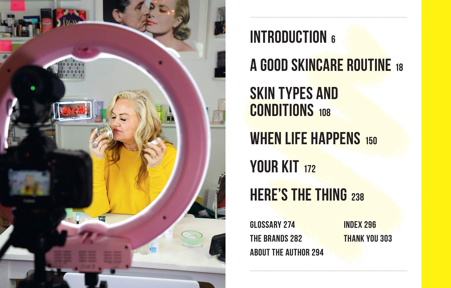 Skincare by Caroline Hirons hardback - inside page with skincare routine advice