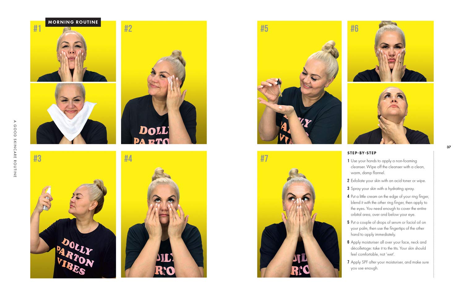 Skincare by Caroline Hirons hardback - inside page detailing ingredients guidance