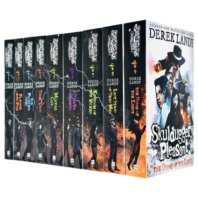 Skulduggery Pleasant Series 9 Books Collection Set by Derek Landy - Paperback - Ages 9-12