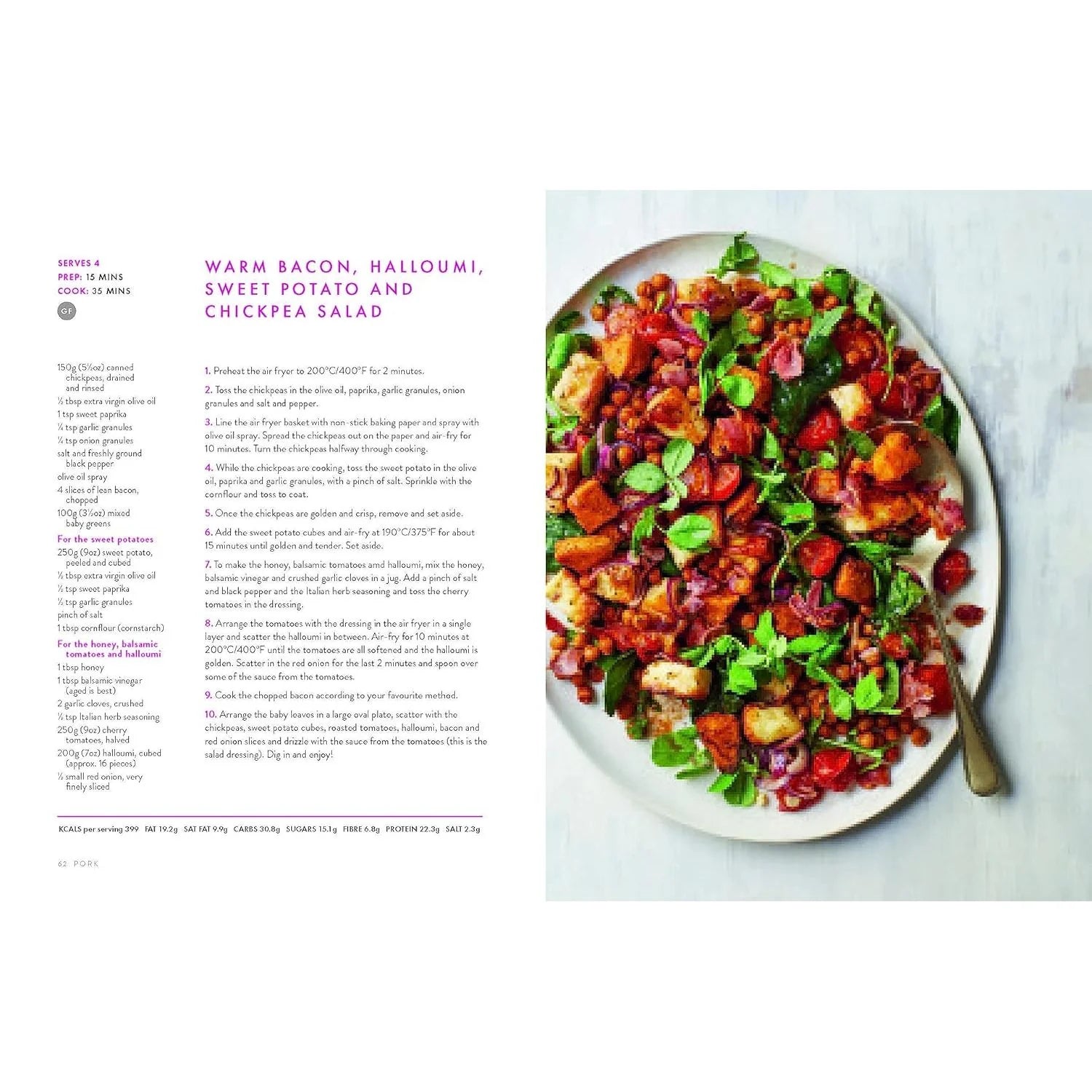 Slimming Eats Made in the Air Fryer by Siobhan Wightman - Hardback cookbook inside pages with air fryer recipes