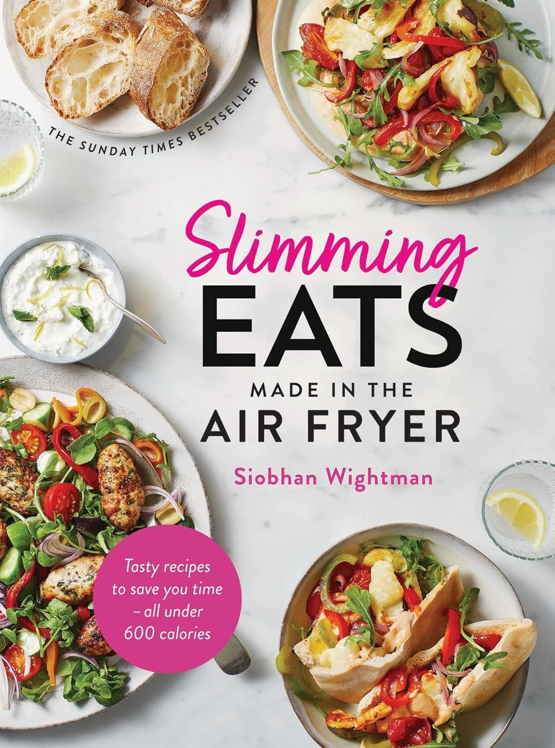 All four books in the Slimming Eats and Slim 800 Hot Air Fryer cookbook collection set shown together