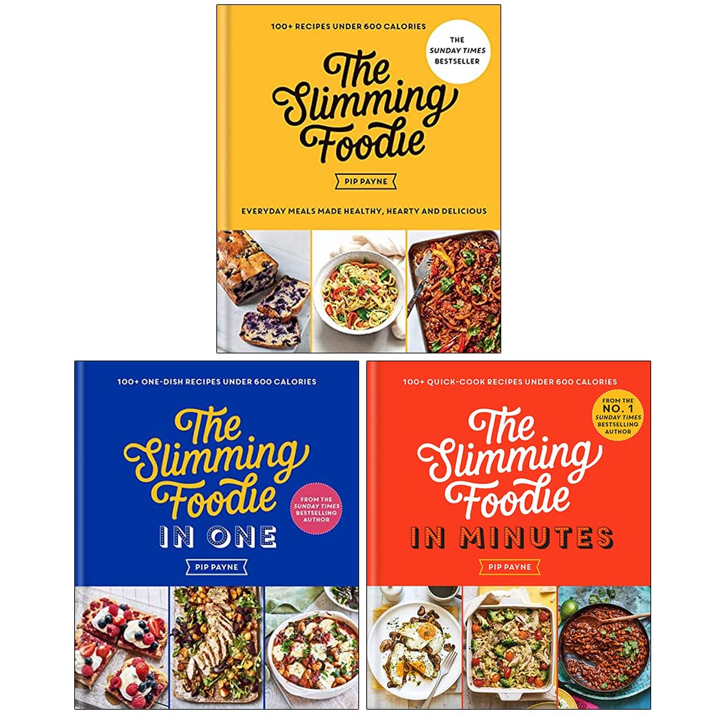 The Slimming Foodie 3 Books Collection Set by Pip Payne - hardback cookery books