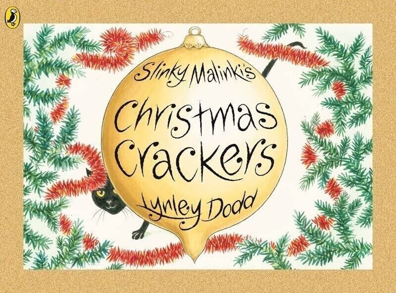 Slinky Malinki Open the Door and Christmas Crackers paperback books by Lynley Dodd