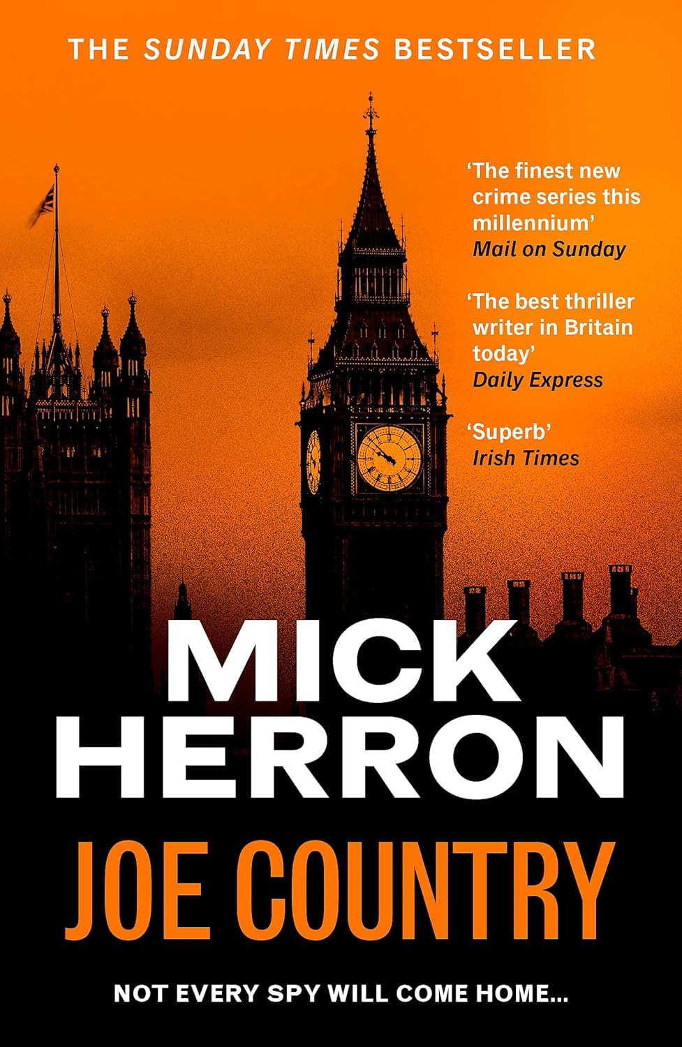 Slough House thriller series hardback books stacked - Mick Herron spy fiction collection