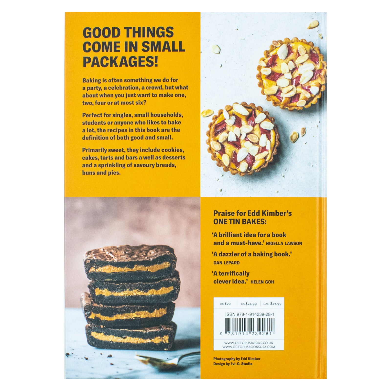 Small Batch Bakes by Edd Kimber - Hardback baking cookbook, inside pages of recipes