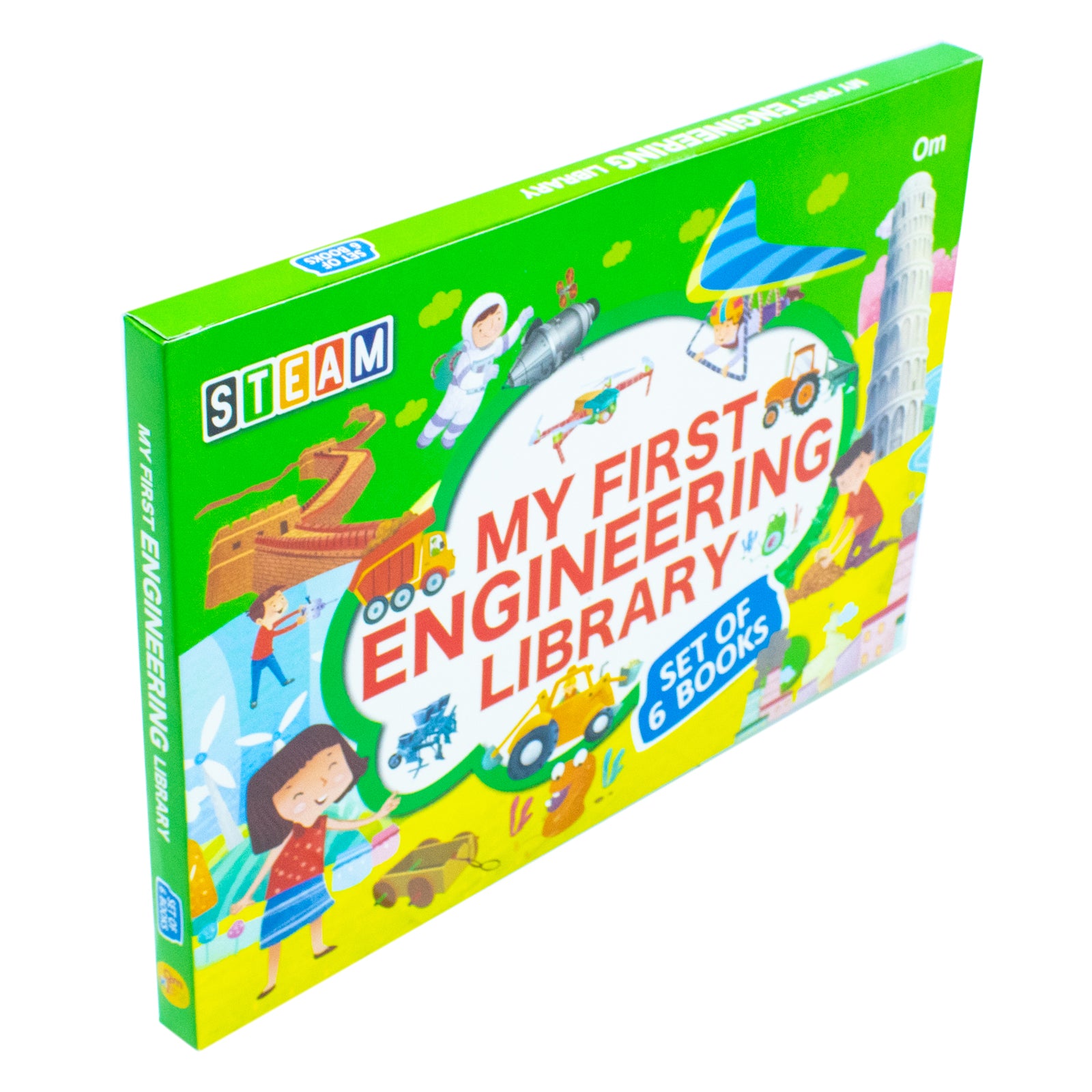 Smart Brain Right Brain Engineering 6 Books Collection Set cover - Om Books International paperback STEAM series