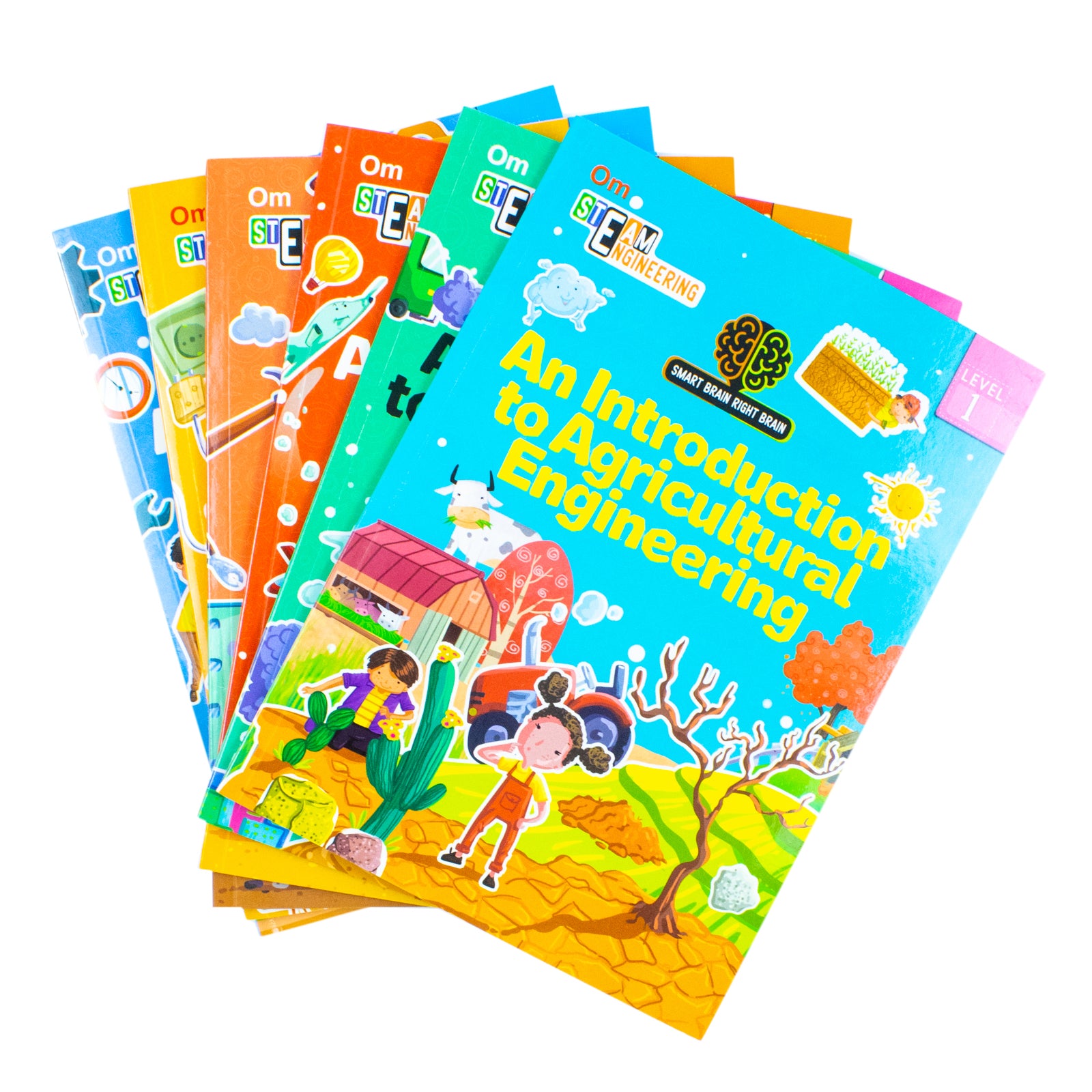 Smart Brain Right Brain Engineering set - Aerospace Engineering and Let's Build Level 2 paperback books