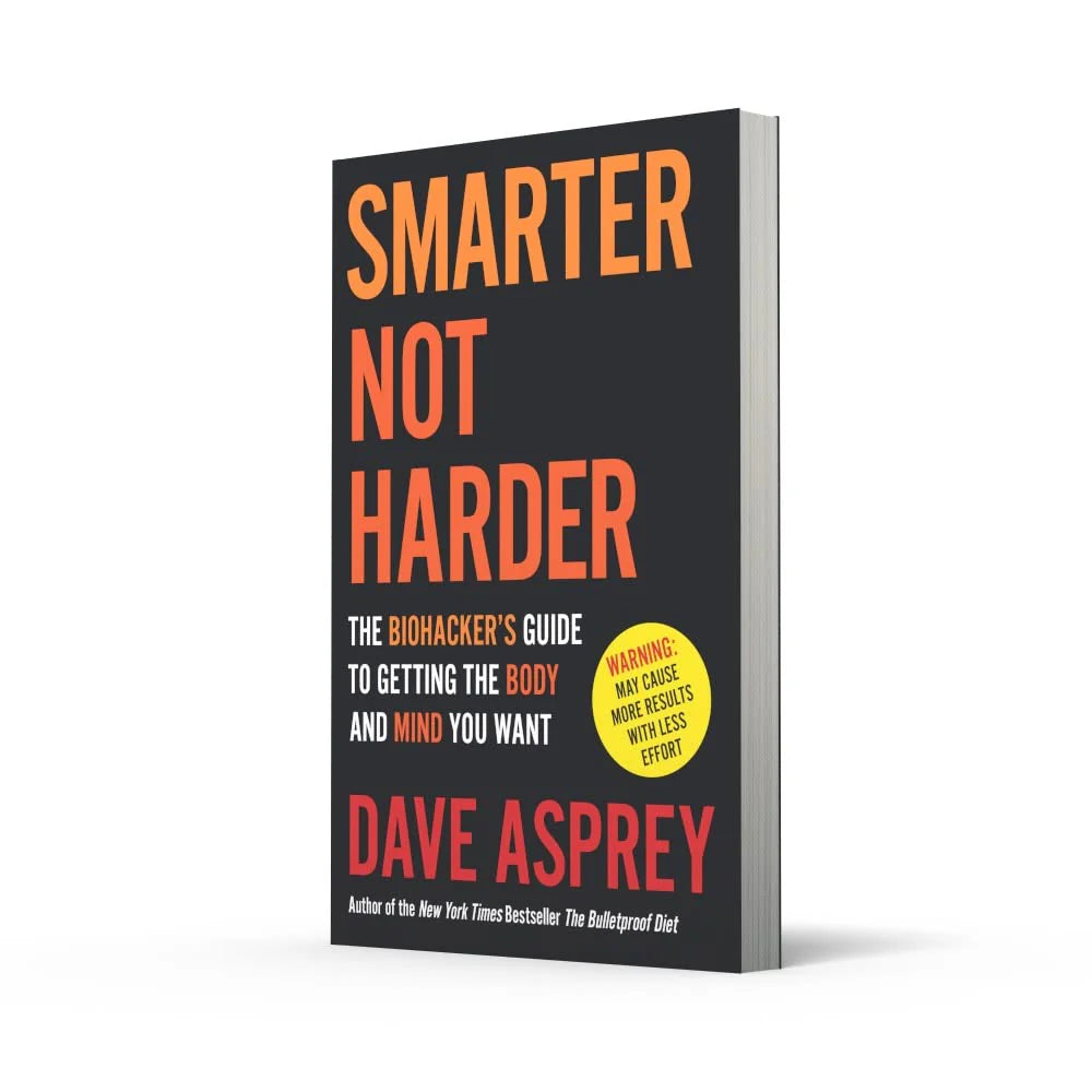 Smarter Not Harder by Dave Asprey - Paperback back cover with description and reviews