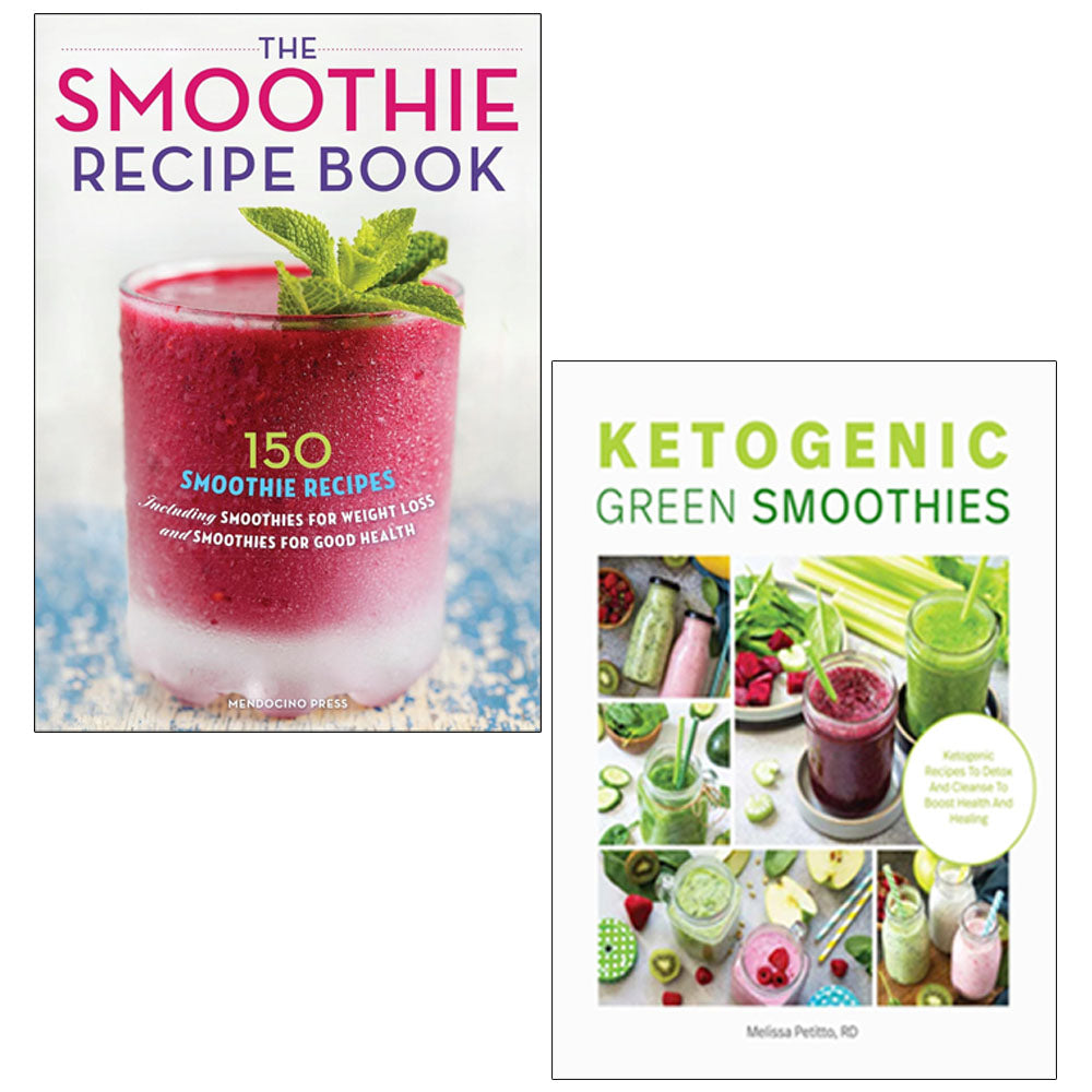 The Smoothie Recipe Book and Ketogenic Green Smoothies 2 Books Collection Set paperback cover