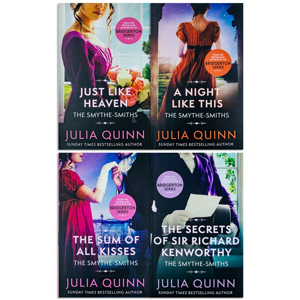 Julia Quinn Smythe-Smith Quartet paperback set showing all four Regency romance novels