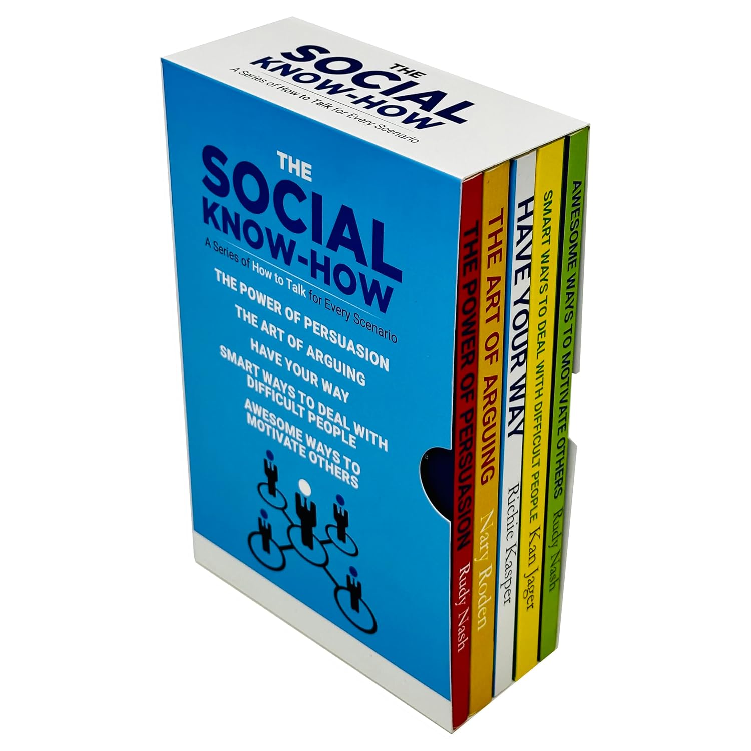 Social Know-How 5 Books Collection Set - full paperback book set stacked, non fiction self help