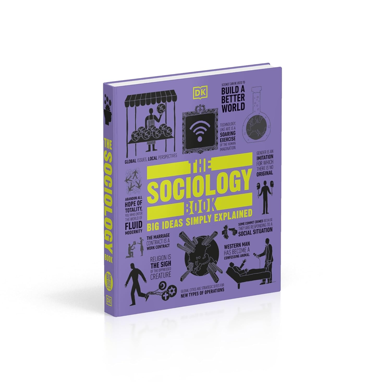 The Sociology Book: Big Ideas Simply Explained by DK - hardback back cover with description