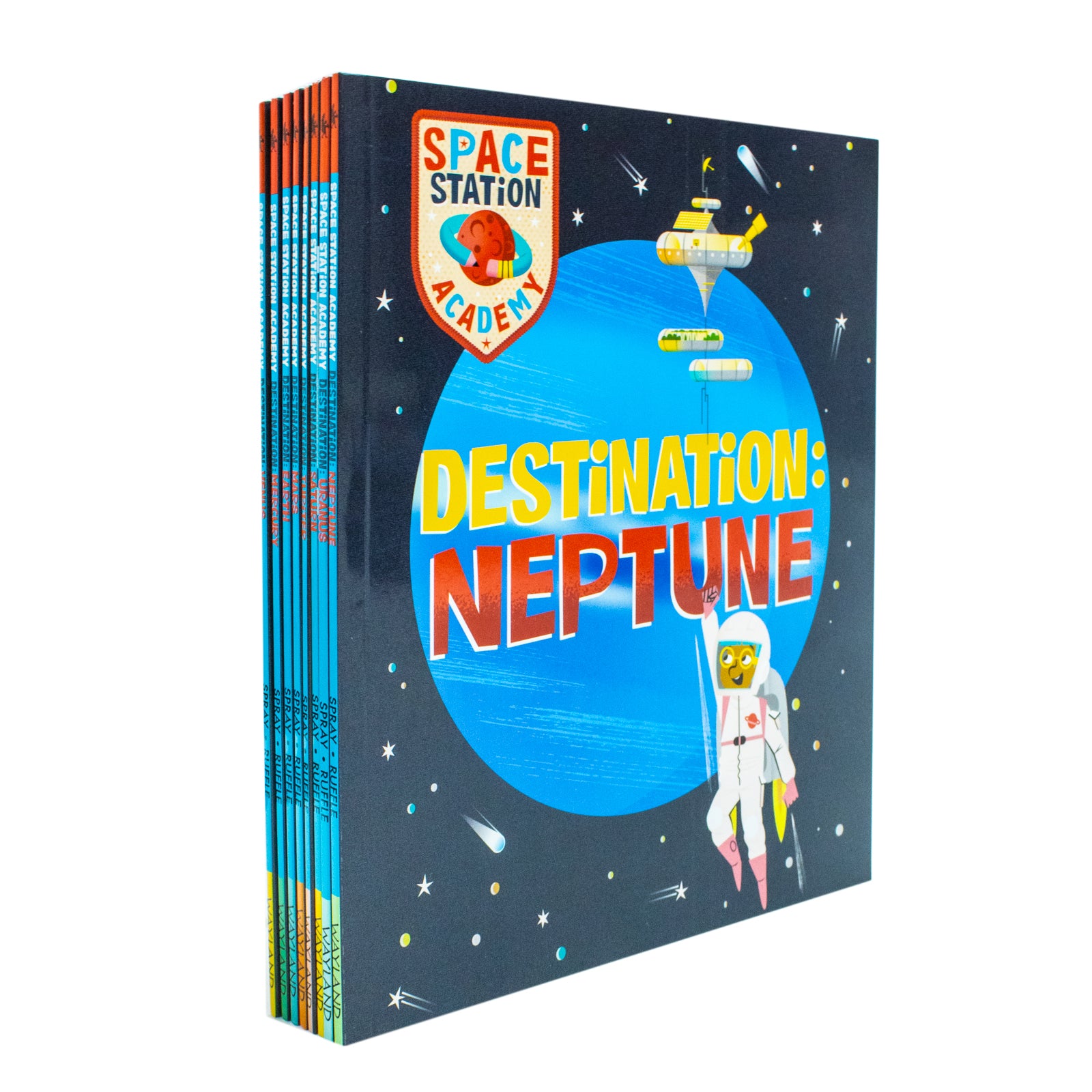 Space Station Academy 8 Books Collection Set by Sally Spray - paperback graphic novel space adventure for ages 7-9