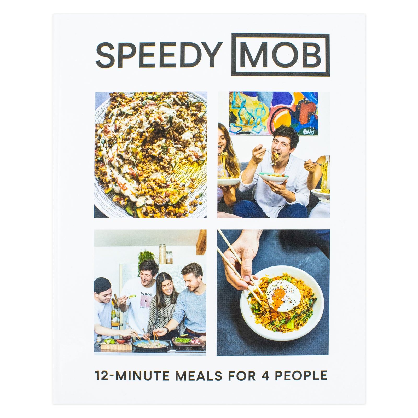 Speedy MOB hardback cookbook by Ben Lebus - 12-minute recipes from MOB Kitchen founder