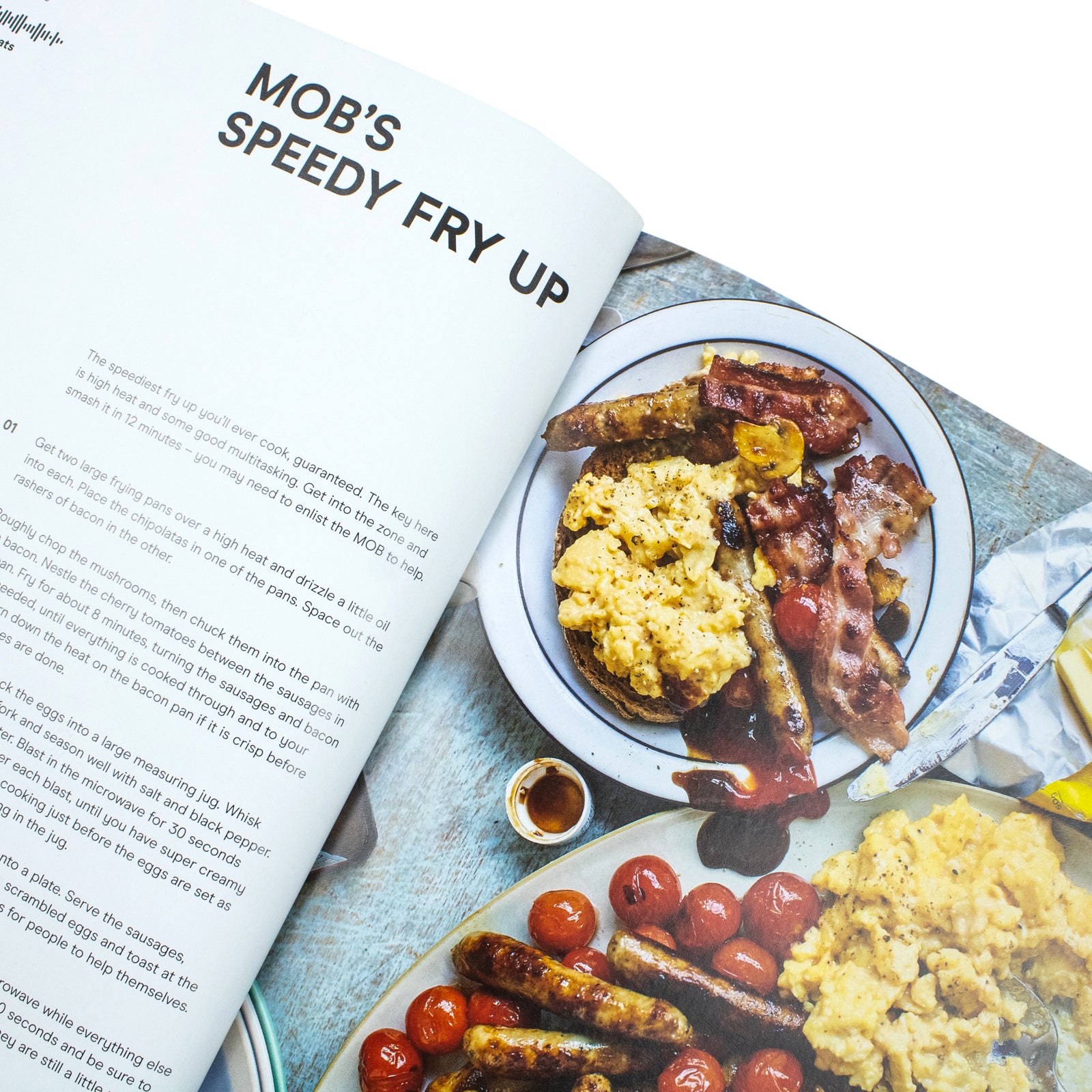 Speedy MOB by Ben Lebus - MOB Kitchen 12-minute recipe cookbook interior