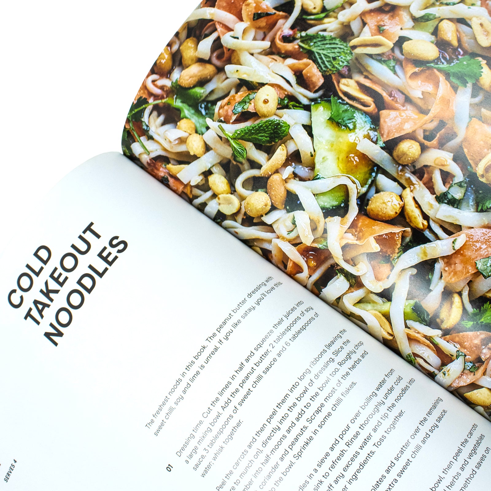 Speedy MOB hardback cookbook by Ben Lebus - back cover and recipe detail