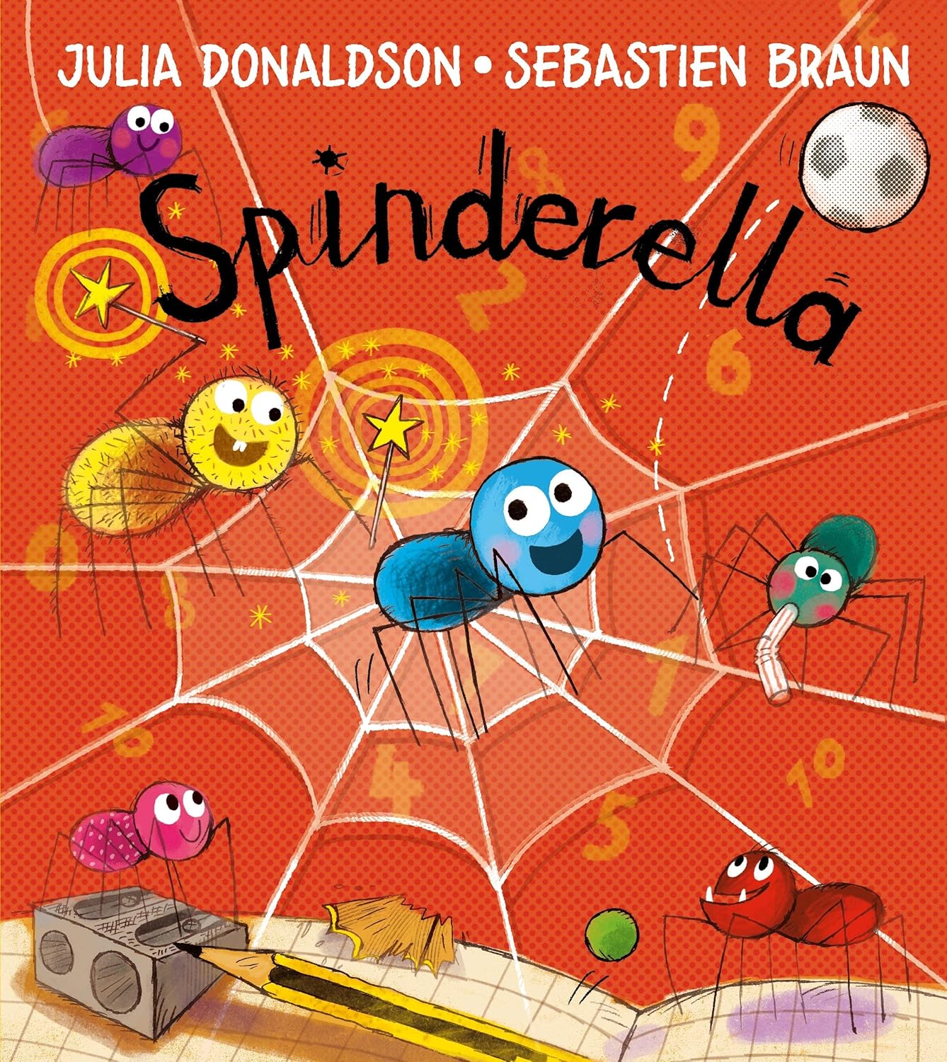 Spinderella paperback picture book cover by Julia Donaldson, illustrated by Sebastien Braun