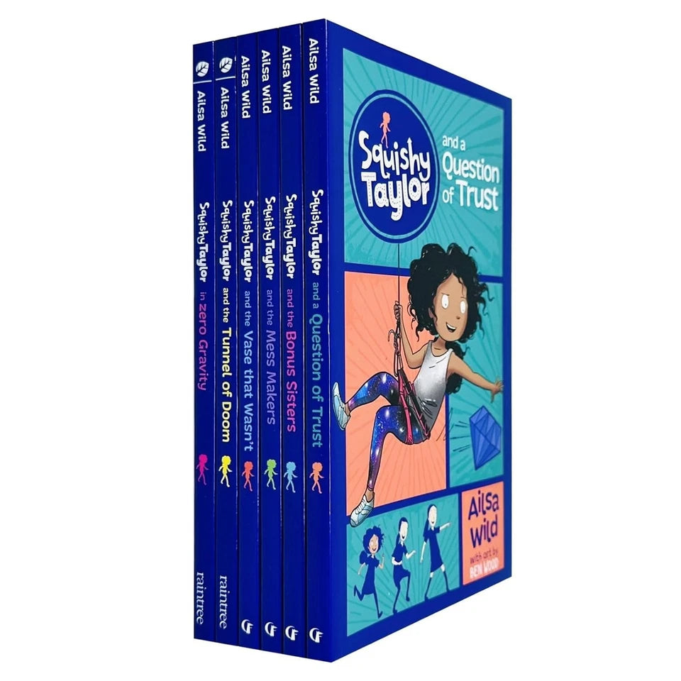 Squishy Taylor 6 Books Collection Set by Ailsa Wild - paperback chapter books for ages 7-9, front cover view