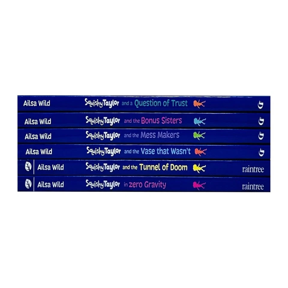Squishy Taylor 6 Books Collection Set by Ailsa Wild - full paperback set showing all six book covers
