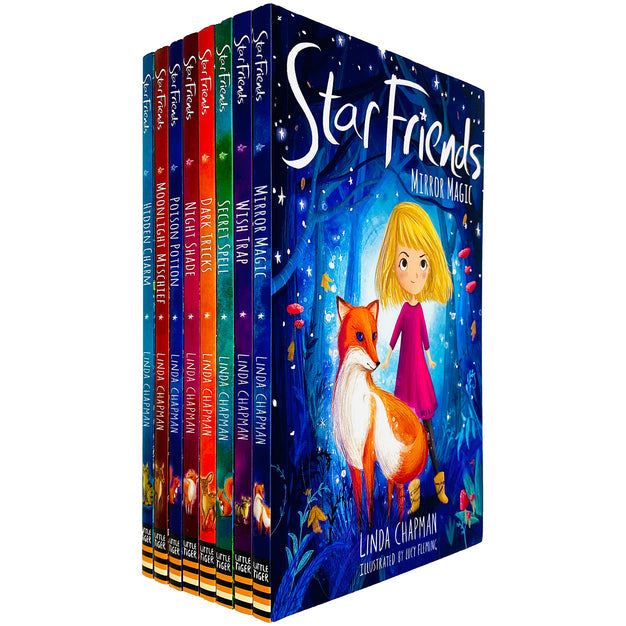 Star Friends Series 8 Books Collection Set by Linda Chapman - Paperback - Ages 7-9 - Mirror Magic, Wish Trap, Poison Potion, Secret Spell, Dark Tricks, Night Shade, Moonlight Mischief, Hidden Charm
