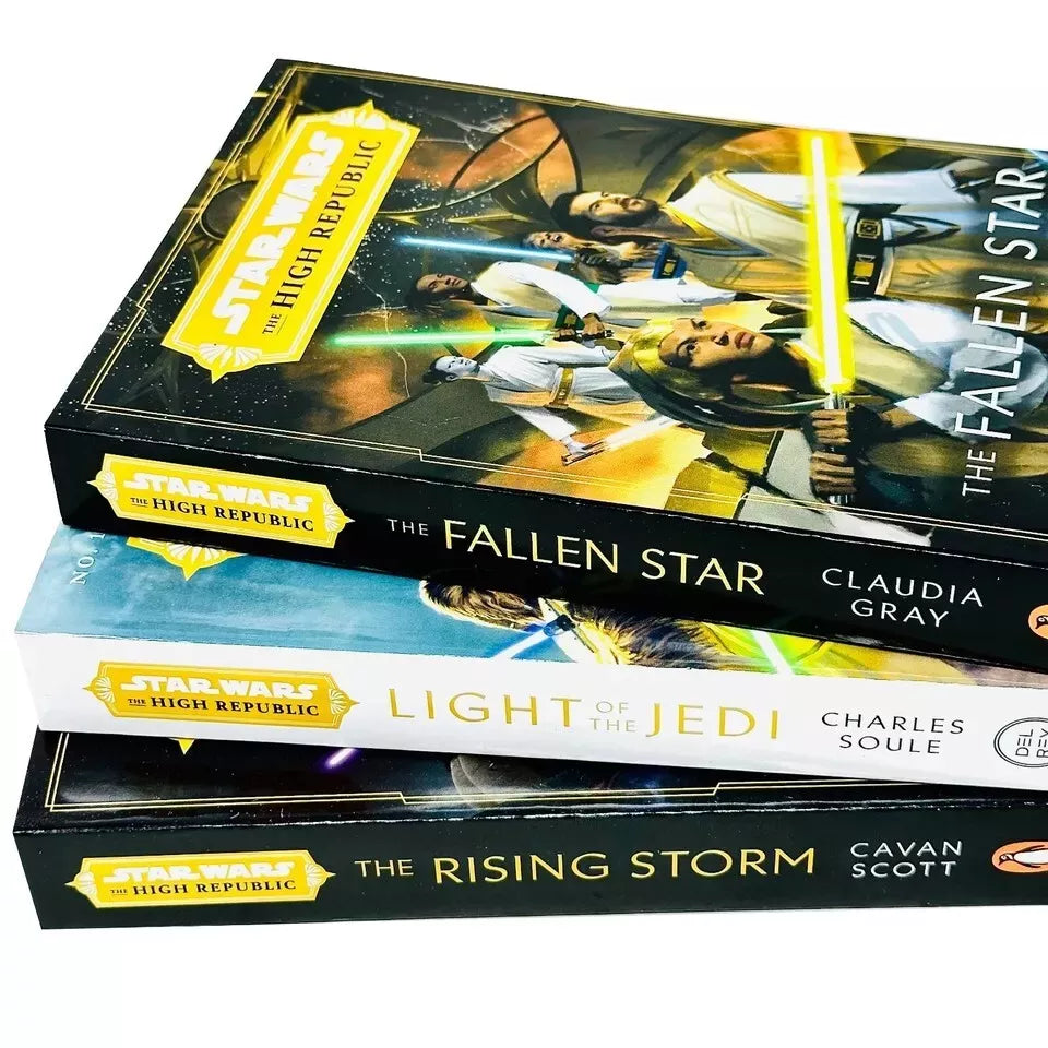 Star Wars: The High Republic 3 Books Collection Set by Charles Soule, Cavan Scott and Claudia Gray - paperback spines