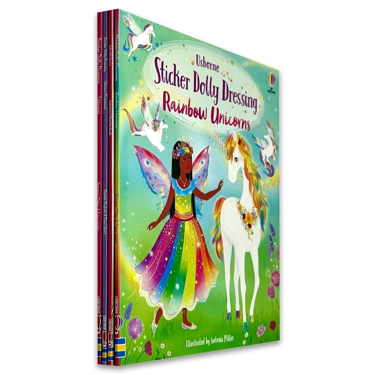 Sticker Dolly Dressing Unicorn Princesses paperback sticker book cover