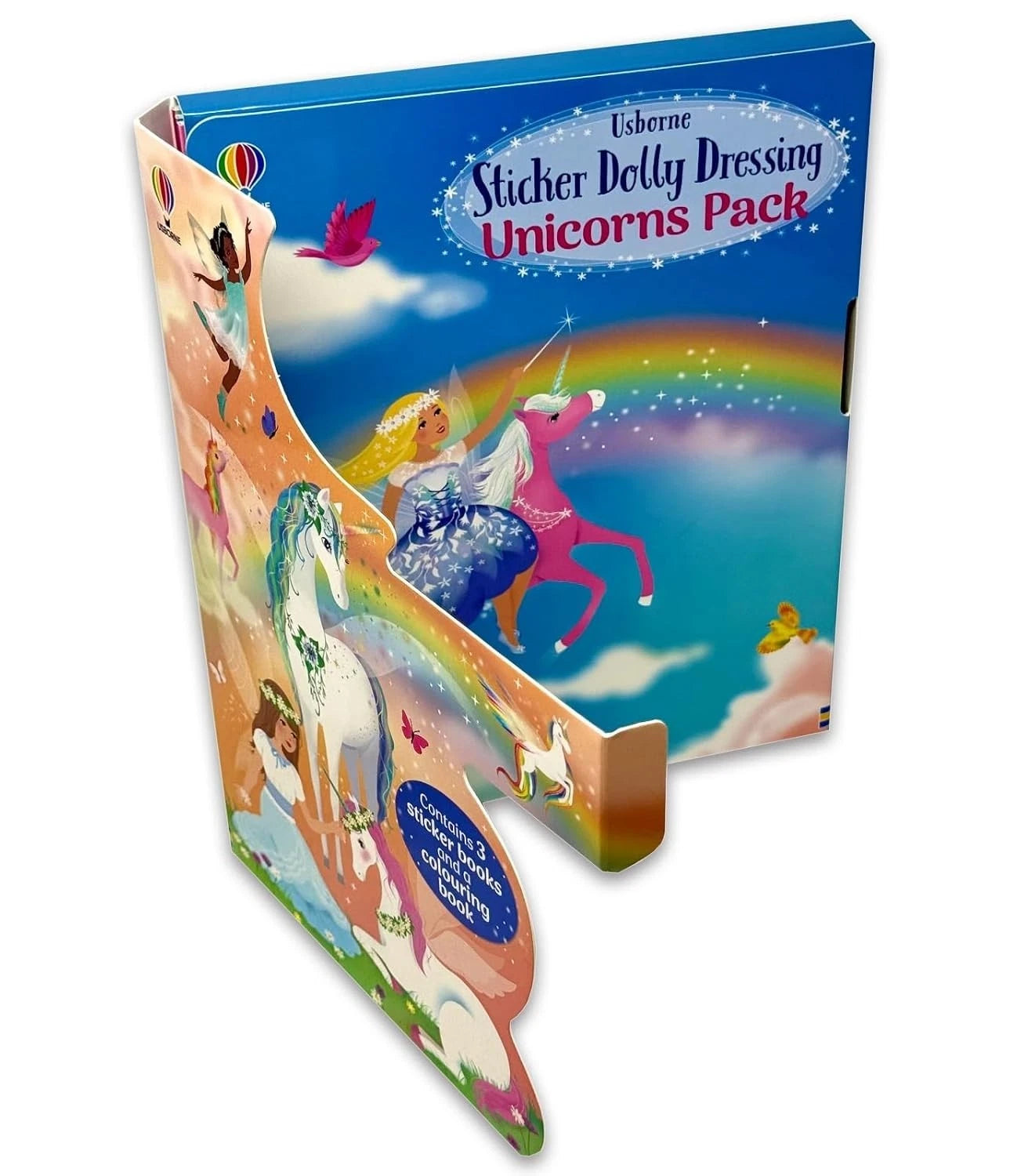 Sticker Dolly Dressing Unicorns paperback sticker book cover by Fiona Watt