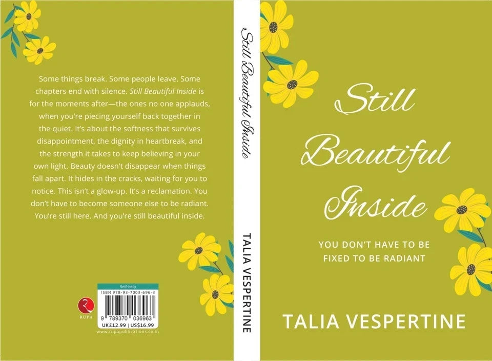 Still Beautiful Inside by Talia Vespertine paperback back cover with blurb