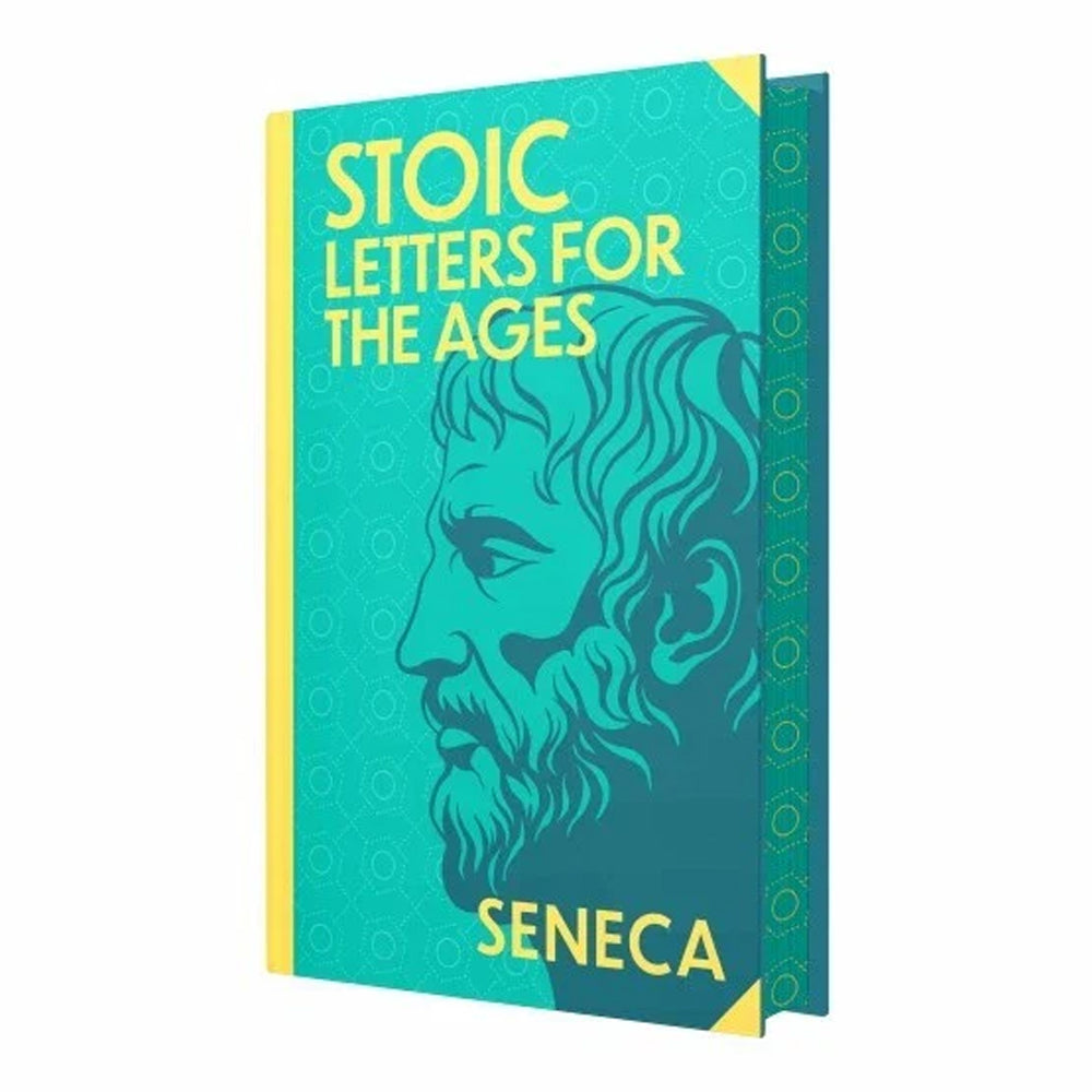 Stoic Letters for the Ages by Seneca hardback book detail showing sprayed edges