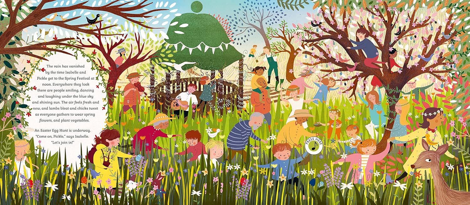The Story Orchestra: Four Seasons in One Day hardback back cover, Jessica Courtney-Tickle, Frances Lincoln Children's Books