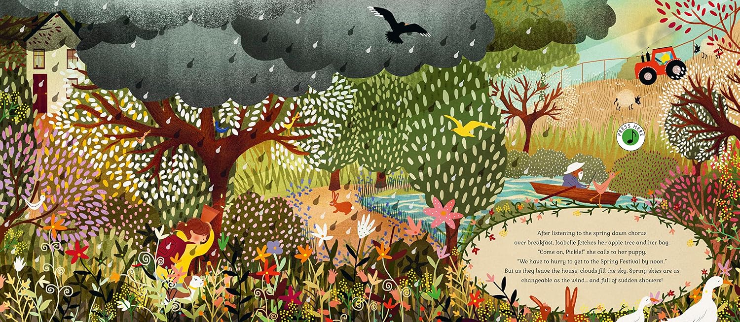 The Story Orchestra Four Seasons in One Day interactive sound button page featuring Vivaldi's Four Seasons excerpts