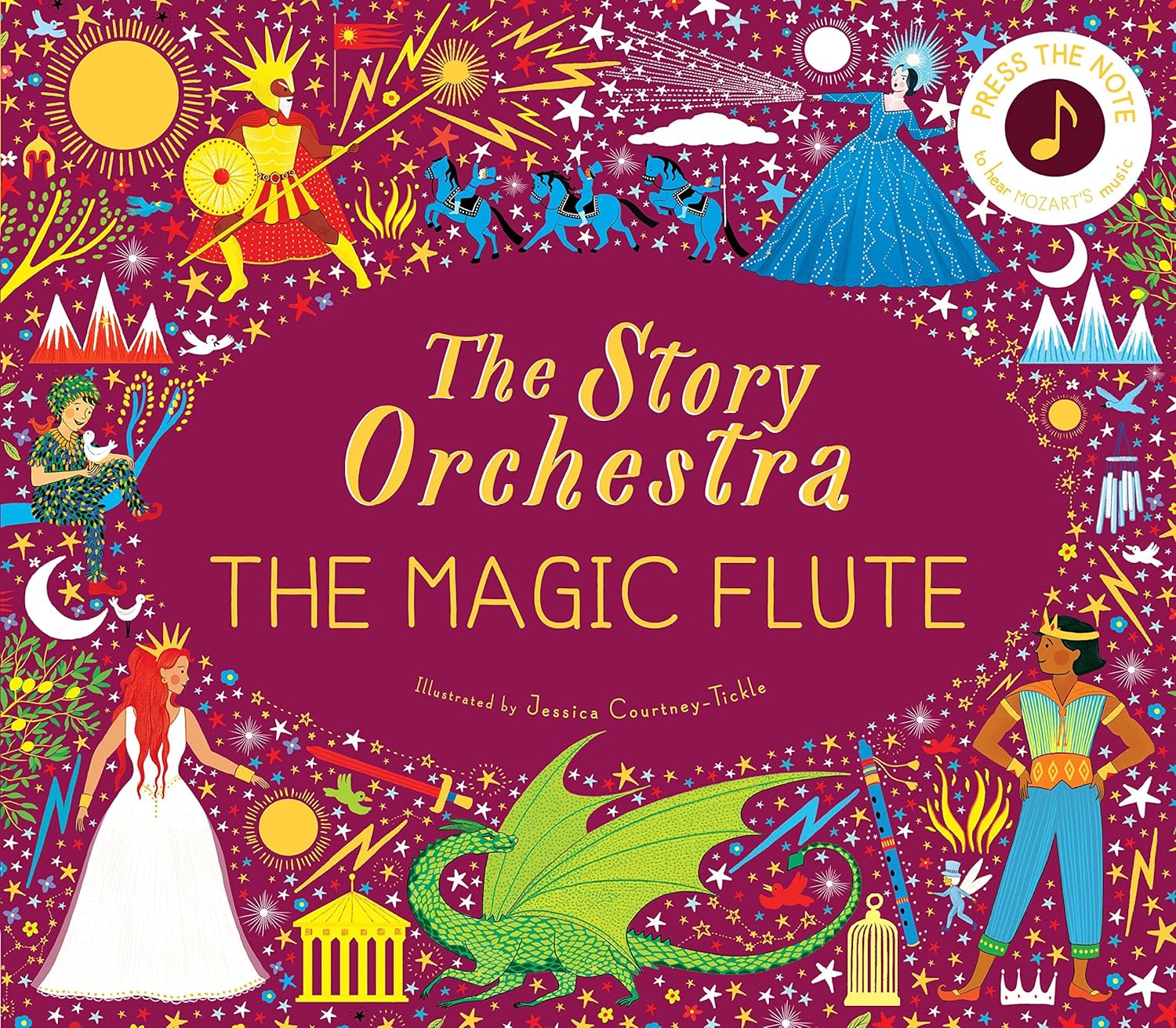 The Story Orchestra set covers - Swan Lake, Carnival of the Animals and The Magic Flute hardback sound books