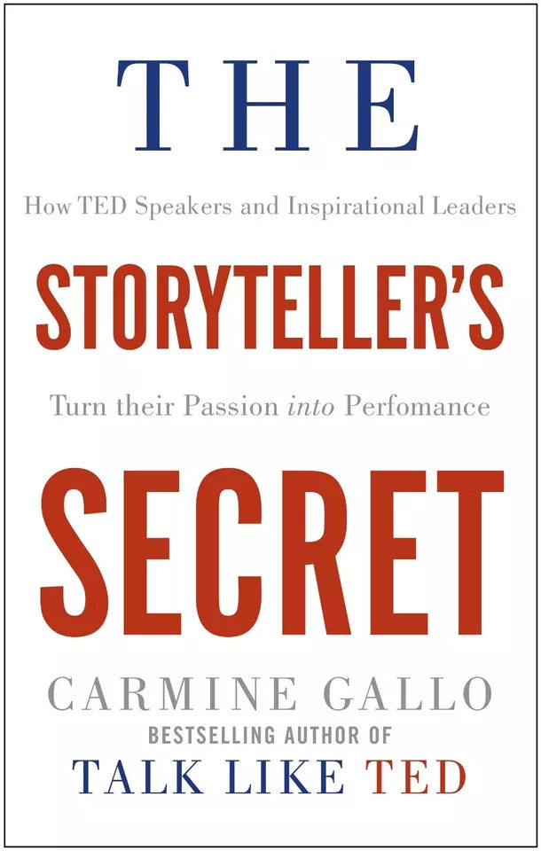 The Storyteller's Secret by Carmine Gallo, Paperback edition - business and leadership communication book