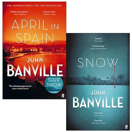 Strafford and Quirke Mystery 2 Books Collection Set by John Banville - Snow and April in Spain - Paperback edition cover