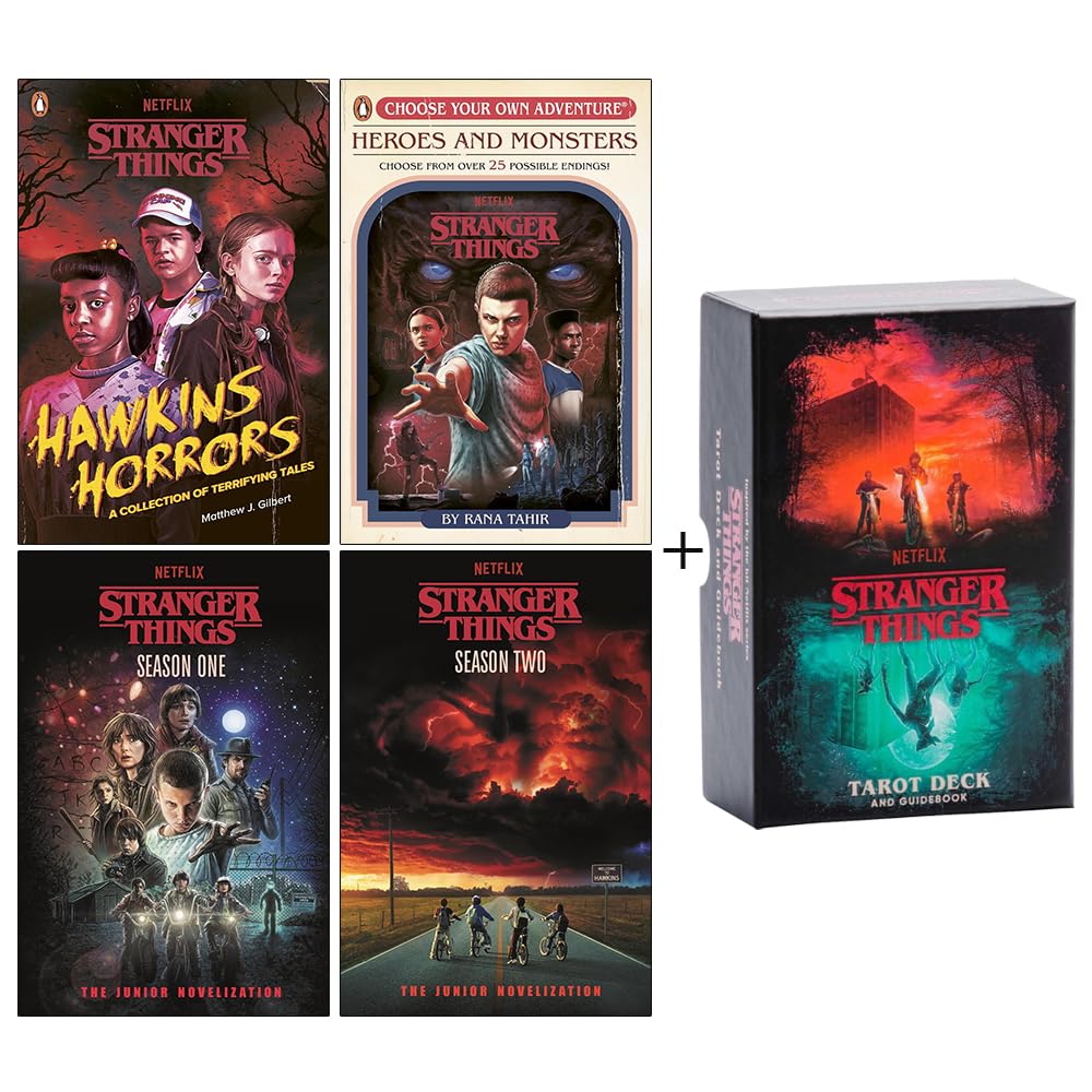 Stranger Things 4 Books Collection Set by Matthew J. Gilbert - Young Adult Paperback with Bonus Tarot Deck